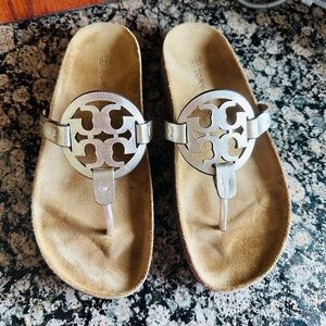 Tory Burch Miller Cloud Spark Gold/Natural Size 8